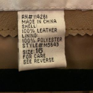 Women’s leather blazer